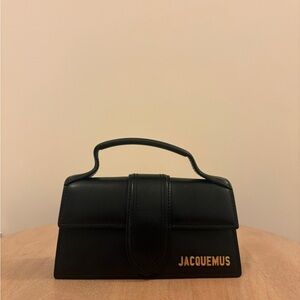 Jacquemus Black Mini Bag with Gold Logo